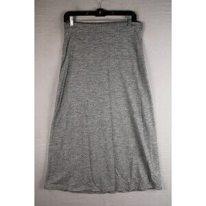 Gap Heather Gray Knit Maxi Skirt Women’s Small S Jersey Casual Long Straight